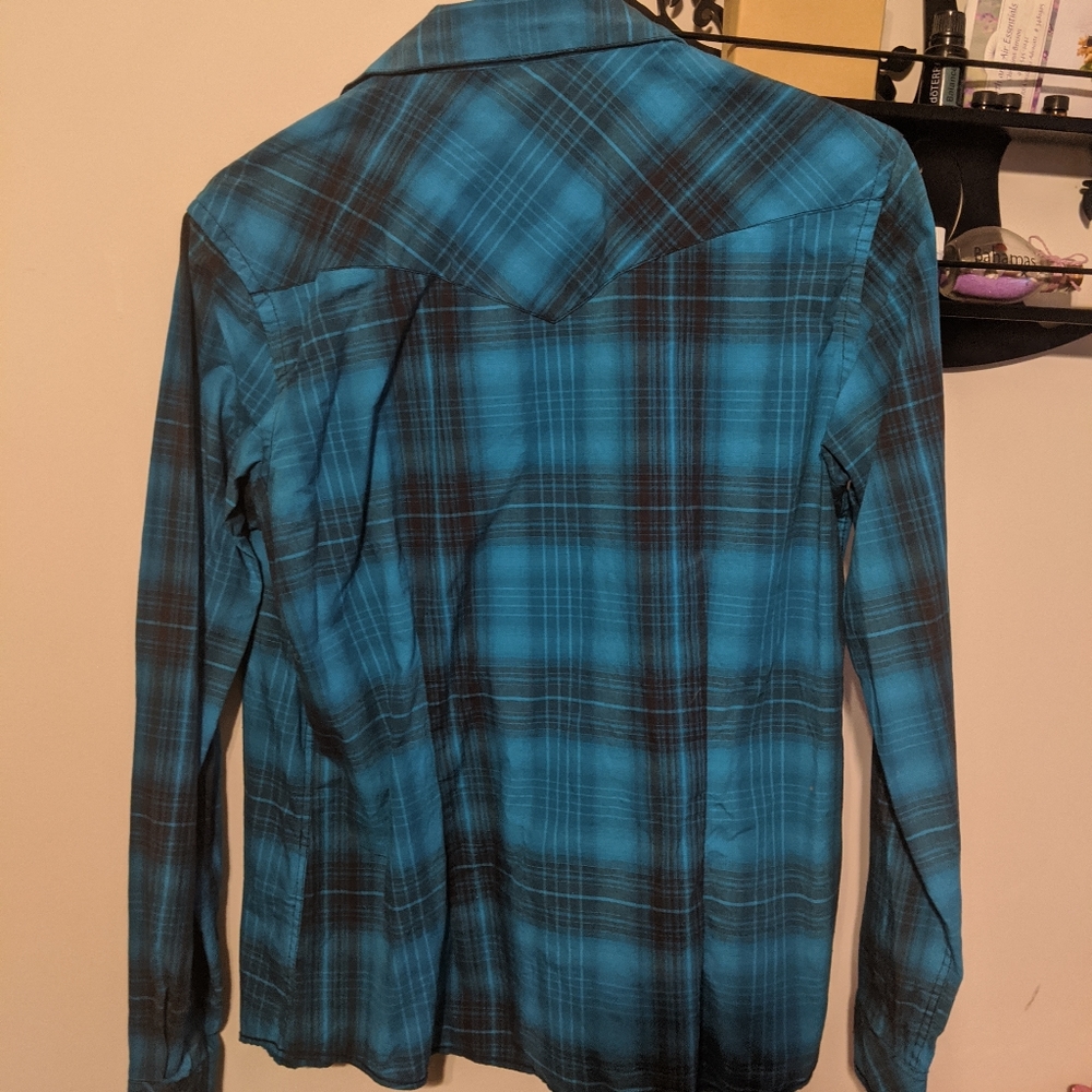 Blue button up - Picture 4 of 5